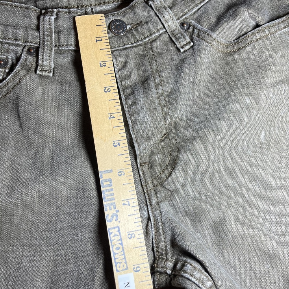 Levi's 511 Slim Fit Stretch Jeans Mens Fits 29x27 Olive Khaki Brown Cowboy - Picture 6 of 10